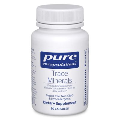 Pure Encapsulations Trace Minerals - Multimineral Supplement - Mineral Supplement - Supports Metabolism &amp; Cellular Function* - Gluten Free &amp; Vegan - 60 Capsules
