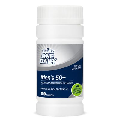 21st Century One Daily Men&#39;s 50+ Tablets, 100 Count