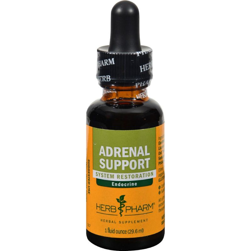 Herb Pharm Adrenal Support Liquid Herbal Formula with Eleuthero and Licorice Liquid Extracts - 1 Ounce