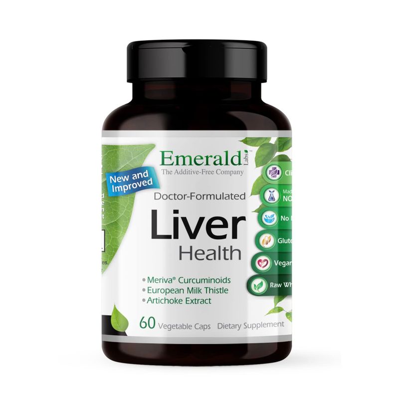 EMERALD LABS Liver Health - Liver Support Supplement with European Milk Thistle Extract - Supports Healthy Immune System, Energy Levels &amp; Gallbladder* - 60 Vegetable Capsules (30-Day Supply)
