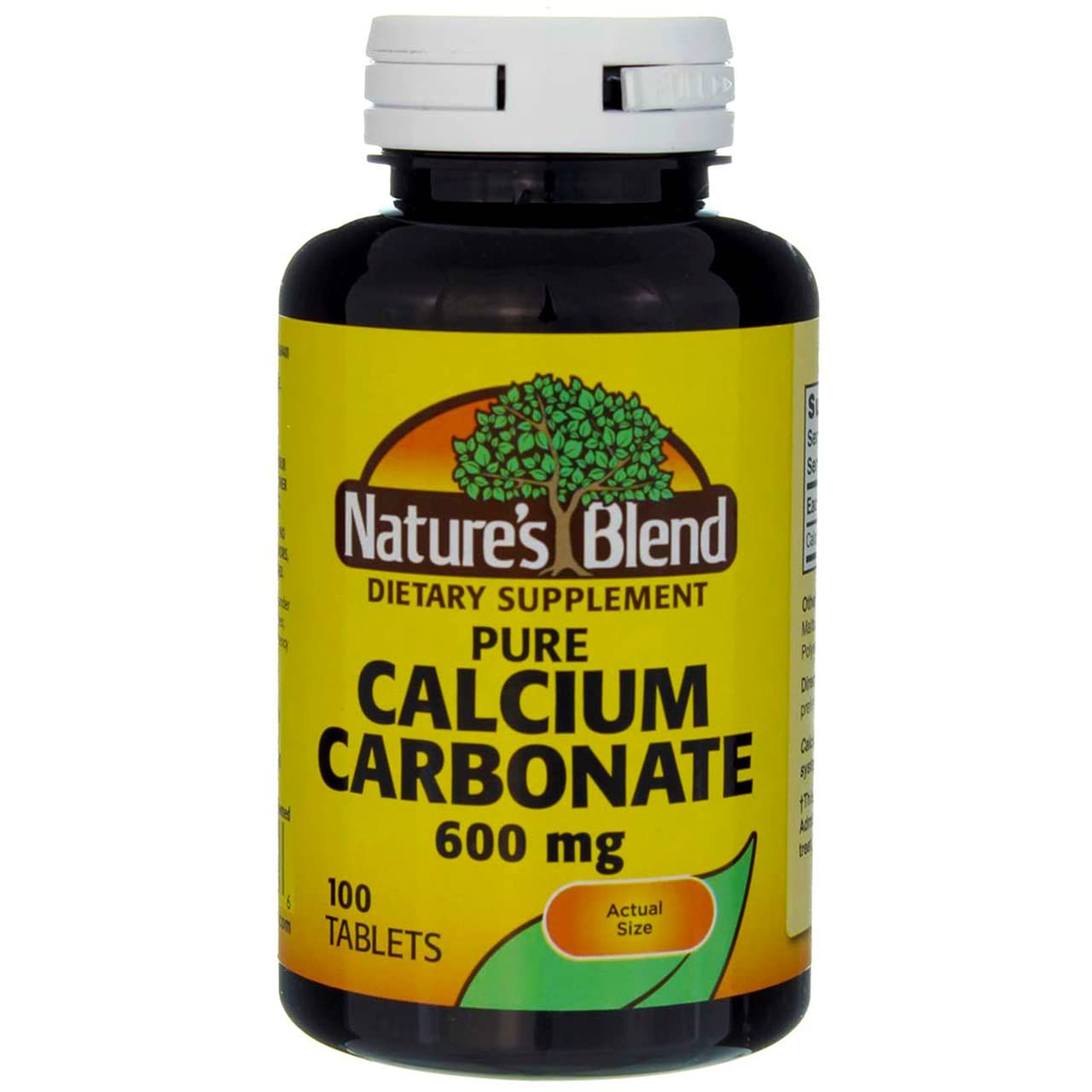 Nature&#39;s Blend Pure Calcium Carbonate 600 mg 100 Tabs (1684)