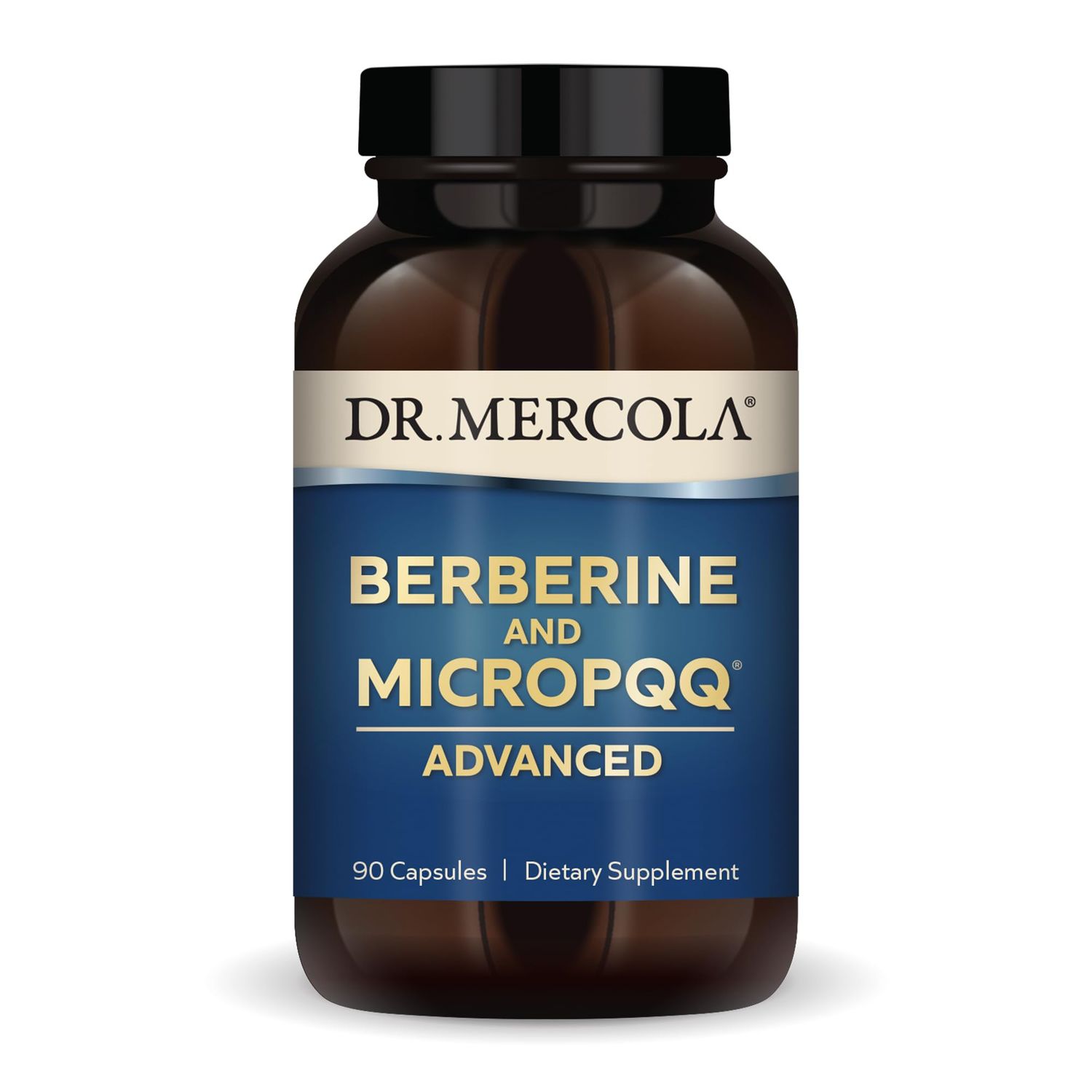 Dr. Mercola Berberine and MircoPQQ Advanced, 90 Servings (90 Capsules), Dietary Supplement, Supports Immune and Organ Health, Non GMO