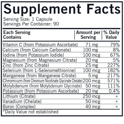 Kirkman WP Minerals || 90 Vegetarian Capsules || A Comprehensive Mineral Supplement for Those who do not get Enough nutrients from Their Diet.