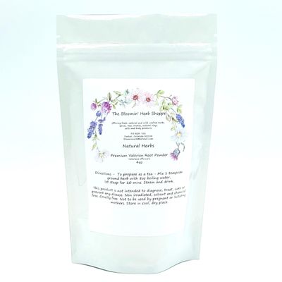 Premium Valerian Root Powder 4oz Valeriana officinalis The Bloomin Herb Shoppe Bulk Tea Tinctures