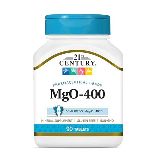21st Century mgO 400 mg Tablets, 90 Count, Assorted