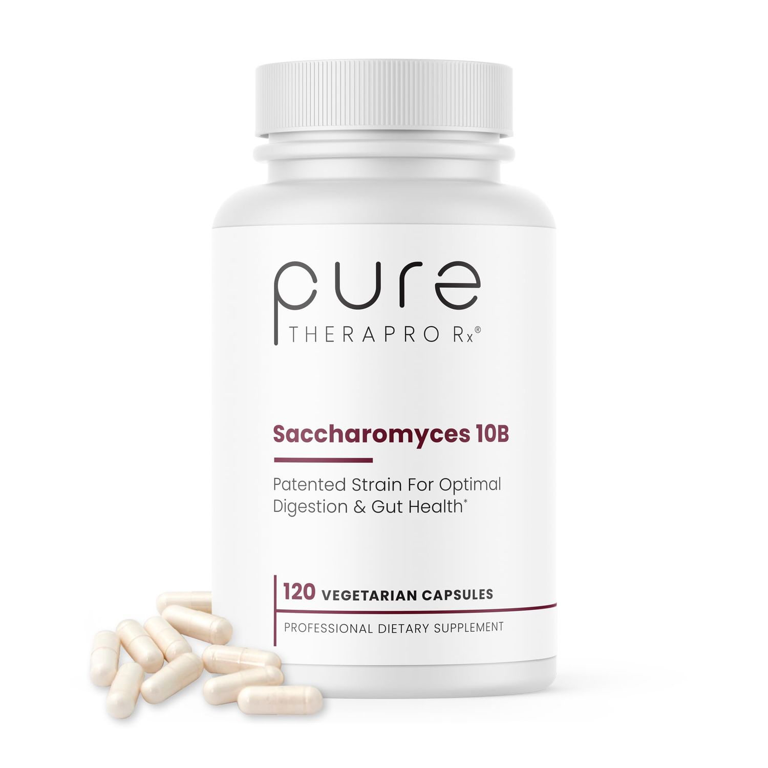 Saccharomyces 10B - Saccharomyces Boulardii, 10 Billion CFU Per Serving, Patented Strain: Lynside CNCM I-3799, Probiotic Capsules, Probiotics for Men and Women - 120 Count