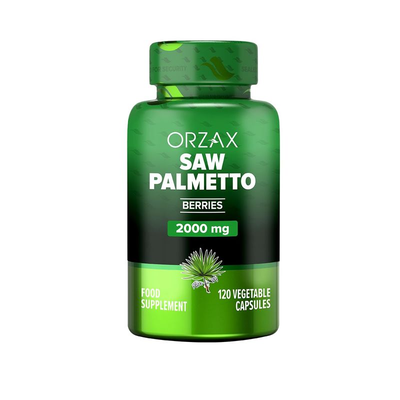 ORZAX Prostate Supplement with Saw Palmetto Extract 2000 mg for Men - Hair &amp; Urinary Support - 120 Veg Capsules - (120-Day Supply)