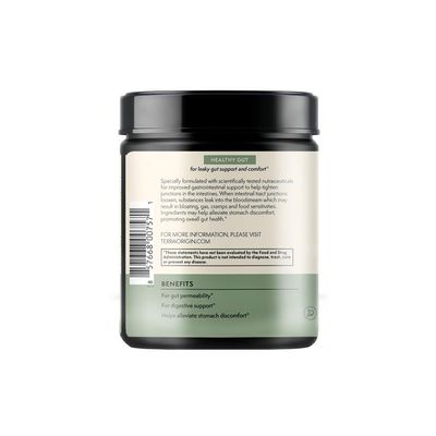 TERRA ORIGIN Healthy Gut Mint Flavor |30-Servings with L-Glutamine, Zinc, Glucosamine, Slippery Elm Bark, Marshmallow Root and More!