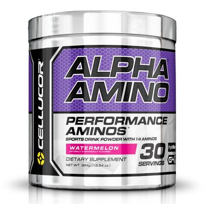 Cellucor Alpha Amino EAA &amp; BCAA Powder | Branched Chain Essential Amino Acids + Electrolytes | Watermelon | 30 Servings