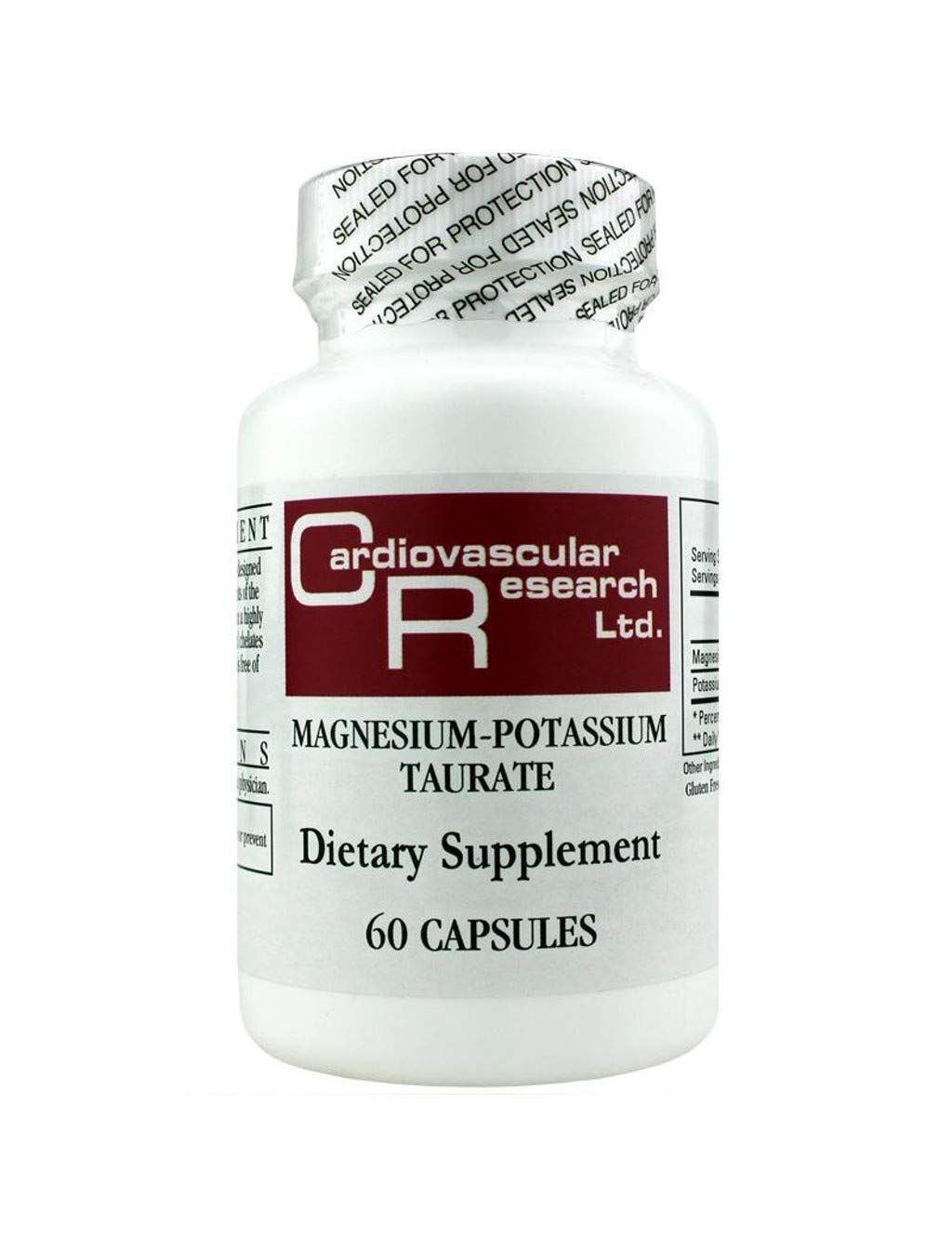 Cardiovascular Research Magnesium-Potassium Taurate - Magnesium Taurate and Potassium Taurate 60 Count
