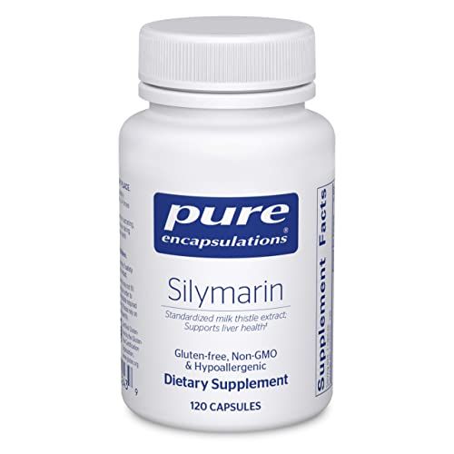 Pure Encapsulations Silymarin - 250 mg Milk Thistle Per Capsule - Liver Health Support - Antioxidants Supplement - Non-GMO &amp; Vegan - 120 Capsules