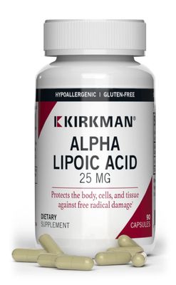 Kirkman - Alpha Lipoic Acid 50 mg - 90 Capsules - Potent Antioxidant - Protects Against Harmful Radicals - Hypoallergenic