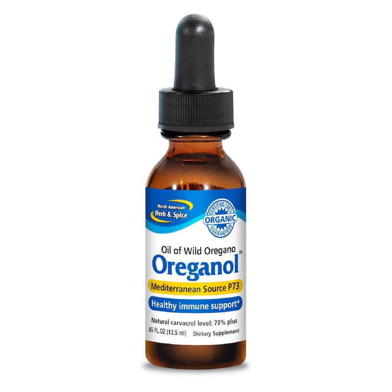 NORTH AMERICAN HERB &amp; SPICE Oreganol P73-0.45 fl. oz. - Immune Support, Optimal Health - Unprocessed, Organic, Wild Oregano Oil - Mediterranean Source - Non-GMO - 194 Servings