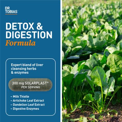 Dr. Tobias Liver 21 Day Cleanse, Herbal Liver Detox Cleanse with Solarplast, Artichoke, Milk Thistle &amp; Dandelion Extract, 63 Vegetable Capsules (3 Daily)