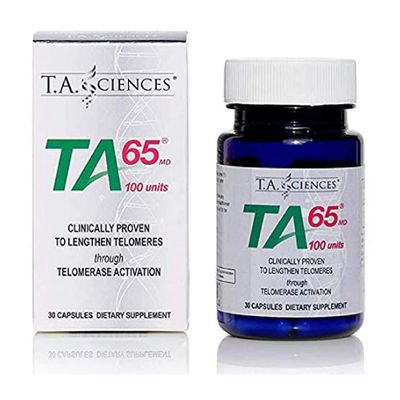 T.A. Sciences Telomerase Activation Supplement - TA 65 MD, DNA Repair, Telomere Length, Anti Aging, Cell Rejuvenation, 30 Capsules