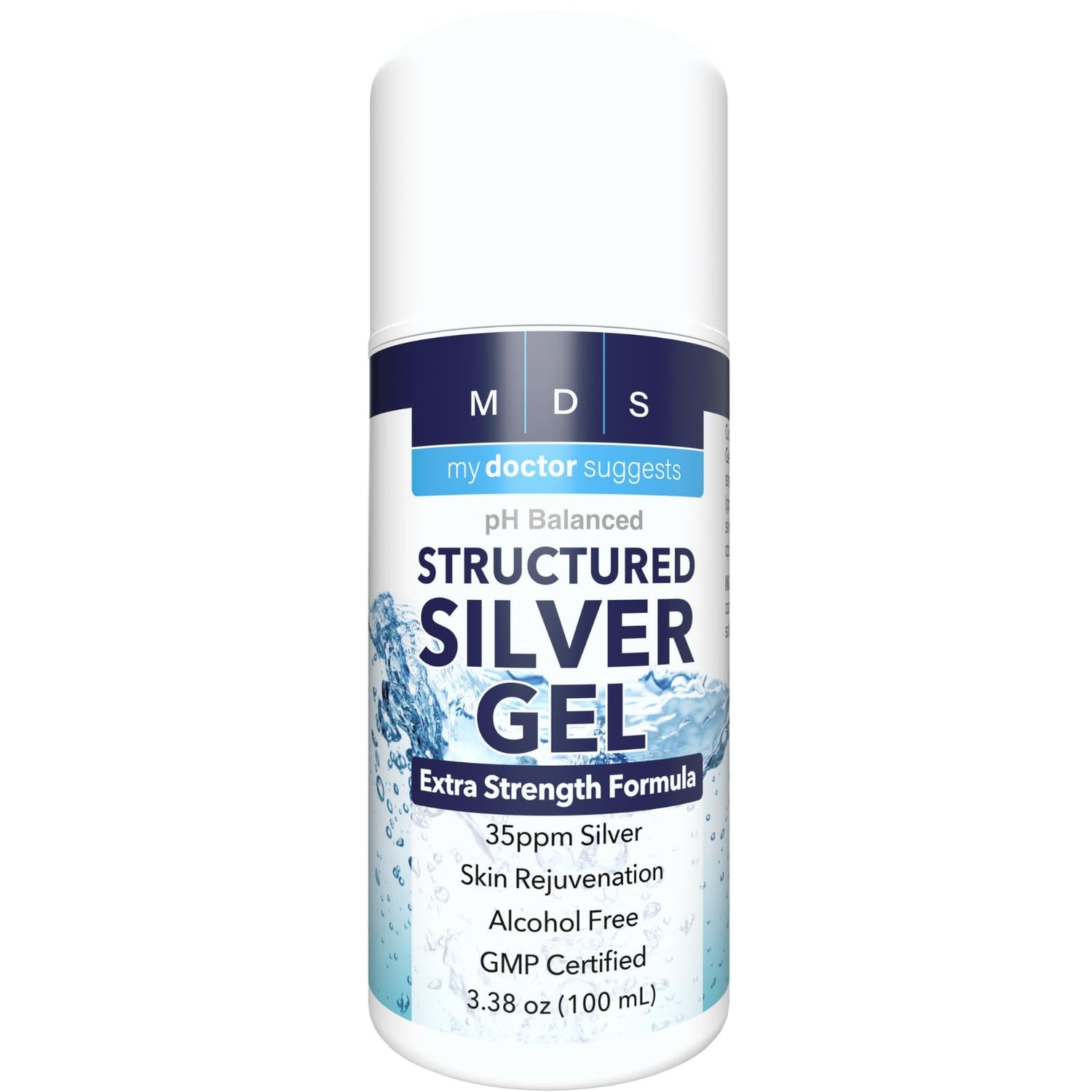 My Doctor Suggests Colloidal Silver Gel - Extra Strength - Topical Cooling Gel - pH Balanced 35ppm Silver Gel Provides Soothing Relief of Burns &amp; Skin Irritations