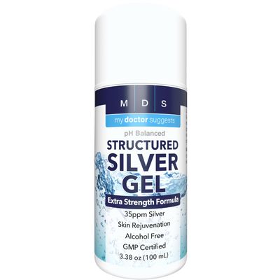 My Doctor Suggests Colloidal Silver Gel - Extra Strength - Topical Cooling Gel - pH Balanced 35ppm Silver Gel Provides Soothing Relief of Burns &amp; Skin Irritations