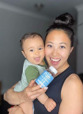 Baby Blues Postpartum Hair Loss Vitamins - Passion Fruit Gummies with Biotin, Collagen, &amp; Folate