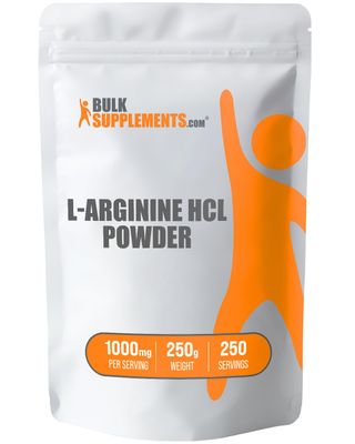 BulkSupplements.com L-Arginine HCl Powder - L-Arginine 1000mg, Arginine Supplement - Nitric Oxide Supplement, Nitric Oxide Powder - Pure &amp; Gluten Free, 1000mg per Serving, 250g (8.8 oz)