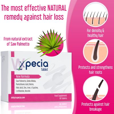 XPECIA FOR WOMEN ANTI HAIR LOSS &amp; DHT BLOCKER &amp; NEW HAIR GROWTH FORMULA (60 Tablets)