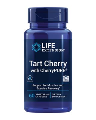 Life Extension Tart Cherry with CherryPURE, anthocyanins, oxidative Stress, Muscle Recovery, Exercise Support, Muscle Comfort, Vegetarian, Gluten-Free, Non-GMO, 60 Capsules