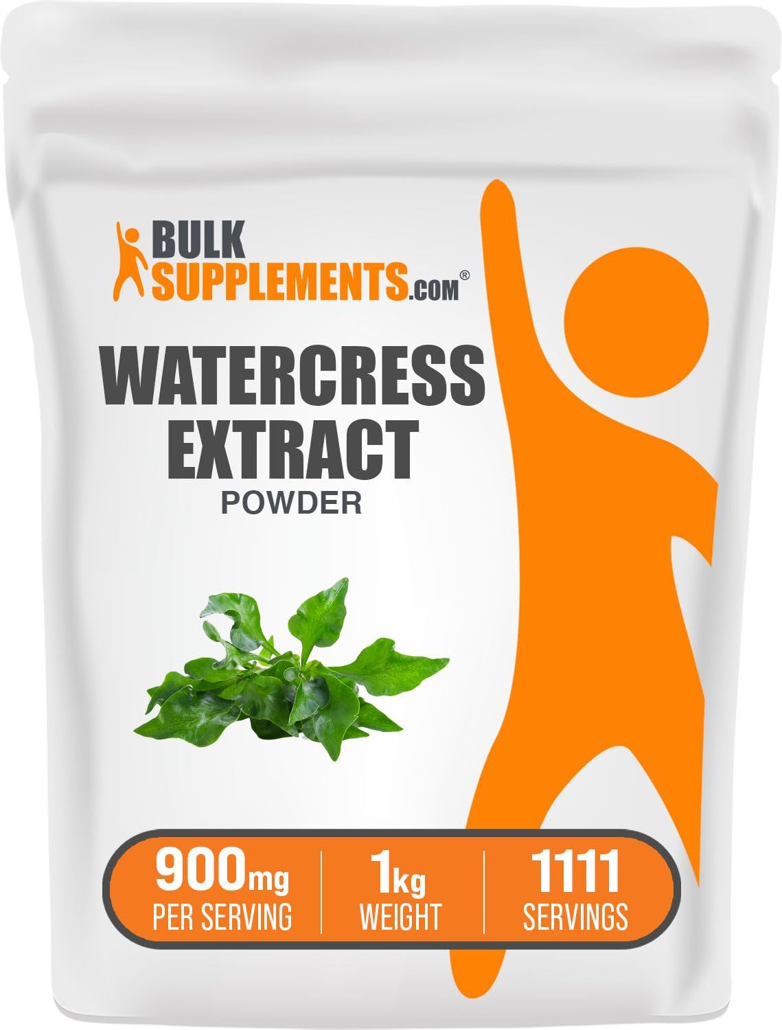 BulkSupplements.com Watercress Extract Powder - Nasturtium Officinale Extract, Watercress Powder - Gluten Free, 900mg per Serving, 1kg (2.2 lbs) (Pack of 1)