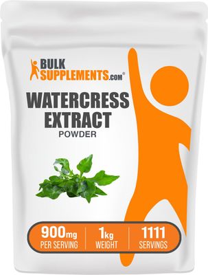 BulkSupplements.com Watercress Extract Powder - Nasturtium Officinale Extract, Watercress Powder - Gluten Free, 900mg per Serving, 1kg (2.2 lbs) (Pack of 1)