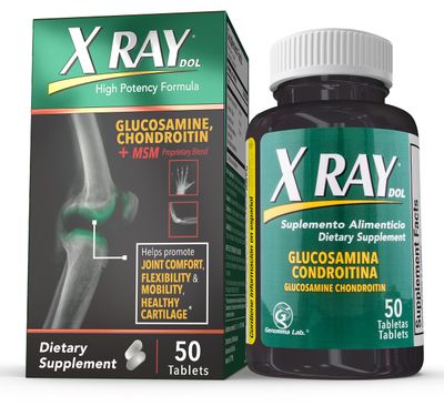 X Ray High Potency Joint Health Supplement, with Glucosamine 1500mg, Chondroitin 300mg, MSM 120 mg, Supports Healthy Joints, Bones &amp; Cartilage - 50 Count