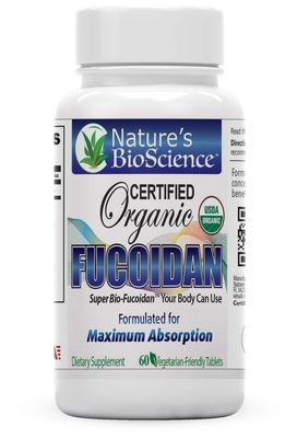 Nature&#39;s BioScience  Certified USDA Organic Fucoidan 6 Bottles Pack