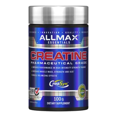 ALLMAX Essentials CREATINE - 100 g Powder - Improves Performance &amp; Training Intensity - Vegan &amp; Gluten Free - 20 Servings