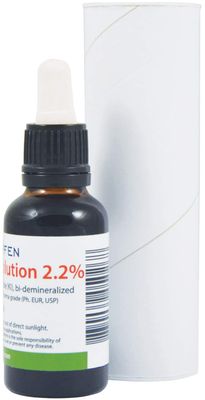 2.2% Lugol&#39;s Iodine Solution 1 Fl Oz - 30 ml | Pharmaceutical Grade Ingredients | Lugols Solution Made with Iodine and Potassium Iodide | Heiltropfen