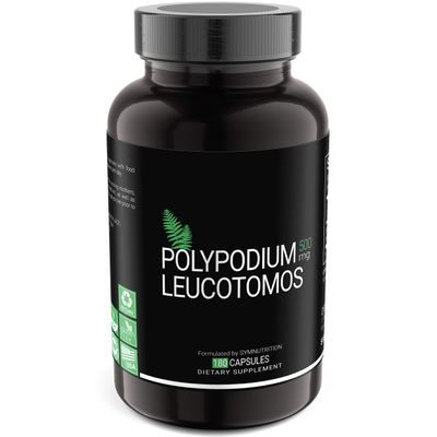 SYMNUTRITION Polypodium Leucotomos 500mg 180 Count (V-Capsules) / 90 Servings: Manufactured in a cGMP-Registered Facility in USA; Vegan, Gluten Free SYMNUTRITION Polypodium Leucotomos 500mg 180 Count (V-Capsules) / 90 Servings: Manufactured in a cGMP-Registered Facility in USA; Vegan, Gluten Free