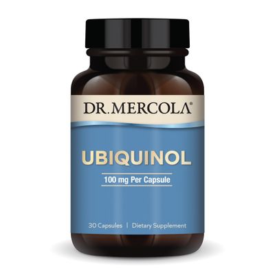 Dr. Mercola Ubiquinol 100 mg Per Serving, 30 Servings (30 Capsules), Dietary Supplement, Supports Overall Health and Wellness, Non GMO