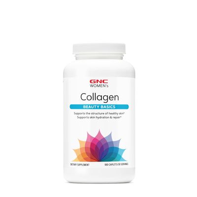 GNC Women&#39;s Collagen Supplement |Supports Healthy Skin and Improves Elasticity | Targeted Cell Growth and Repair Formula with Hyaluronic Acid | Natural Collagen Source | 180 Caplets