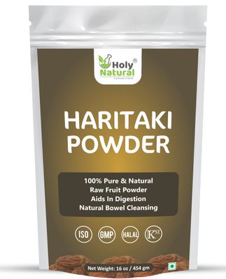 Haritaki Powder Without Seeds - 16 Oz I Natural, Very Good for Bowel and Digestion