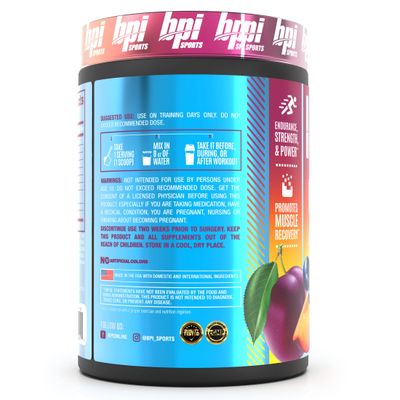 BPI Sports BCAA Powder - Best Aminos, Post Workout Recovery Drink with Glutamine, Branched Chain BCAAs Amino Acids, Hydration & Recovery, 25 Servings, Plumberry Flavor