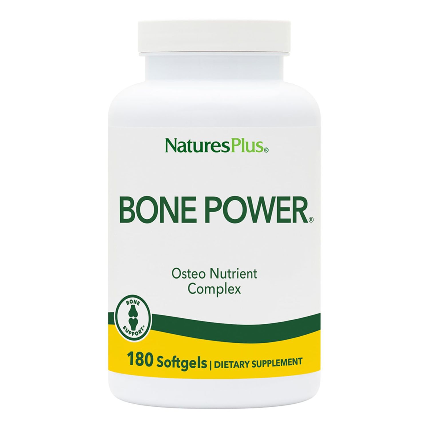 Natures Plus Bone Power with Boron - 1000 mg Calcium, 180 Softgels - Bone &amp; Joint Support Supplement, Liquid Calcium for Maximum Absorption - Milk Free, Gluten-Free - 45 Servings