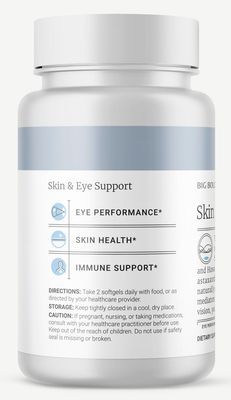 Skin &amp; Eye Health | Wild Alaskan Salmon Oil with Astaxanthin | Lutein | Pro-Resolving Mediators | Vitamins A&amp;D | Gluten-Free | 60 Softgels