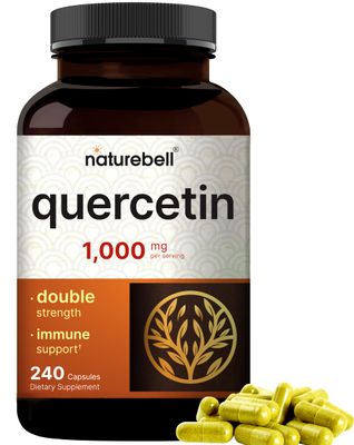 NatureBell Quercetin 1000mg Per Serving | 240 Capsules, Ultra Strength Quercetin Supplement | Bioflavonoids for Healthy Immune Support, Third Party Tested, Non-GMO &amp; No Gluten