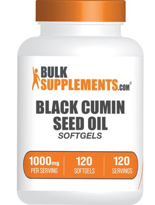 BulkSupplements.com Black Cumin Seed Oil Softgels - Black Cumin Seed Supplement, Black Cumin Seed Oil 1000mg - Gluten Free, 1 Softgel per Serving, 120 Count (Pack of 1)