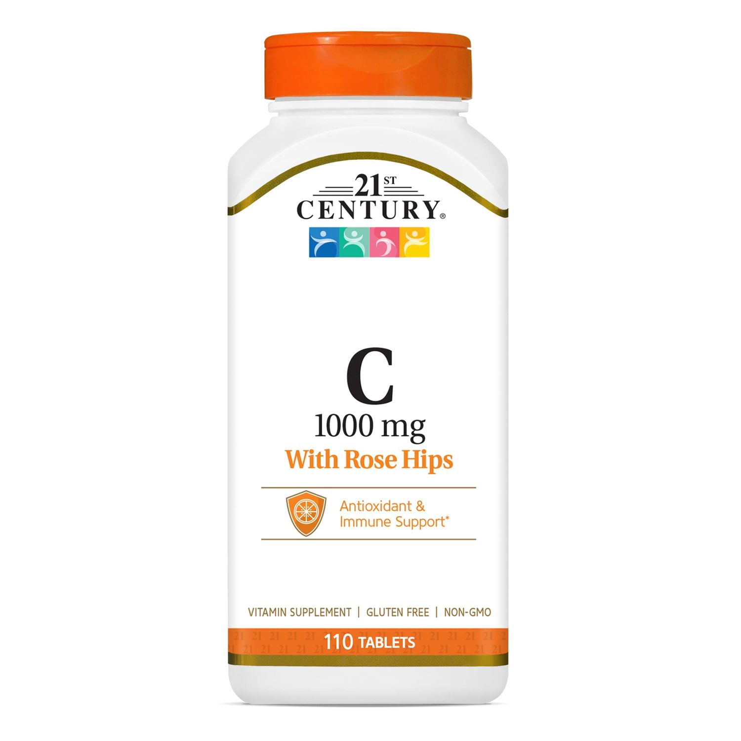 21st Century Natural C 1000 with Rose HIPS Caplets, 110 Count (22383)