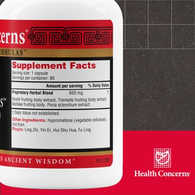 Health Concerns Power Mushrooms - Immunity System &amp; Energy Boost Supplement - 90 Capsules