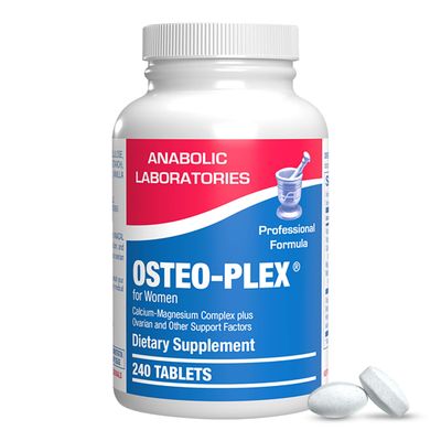 Osteo-Plex Bone Health Supplement for Women - Clinical Formula Bone Strength Supplement with Magnesium Calcium Vitamin D3 &amp; Trace Minerals Complex - Easy to Swallow Gentle Tablets - 240 Count