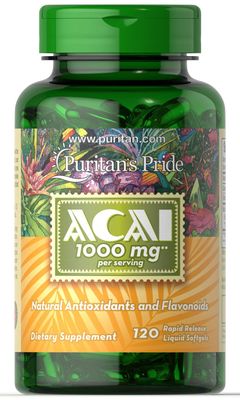 Puritan&#39;s Pride Acai 1000 Mg, 120 Count