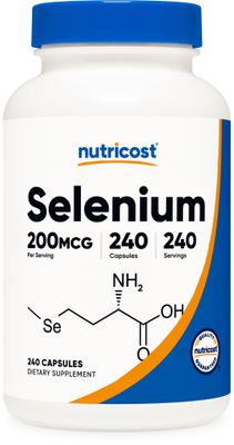 Nutricost Selenium 200mcg, 240 Vegetarian Capsules, Non-GMO, Gluten Free L-Selenomethionine