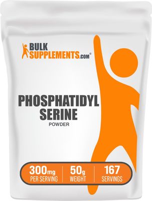BulkSupplements.com Phosphatidylserine Powder - Phosphatidylserine Supplement, Sourced from Soy Beans - 300mg per Serving (60mg of Phosphatidylserine), 50g (1.8 oz) (Pack of 1)