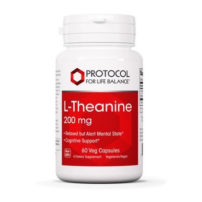 Protocol L-Theanine 200mg - Normal Stress Relief - Non-Drowsy - 60 Veg Caps