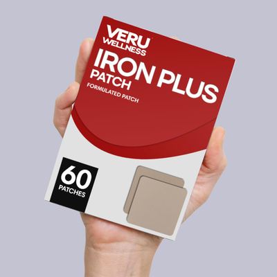 Veru Wellness Iron Plus Daily Patch - Iron Deficiency Support - Blood Levels and Energy (60 Day)