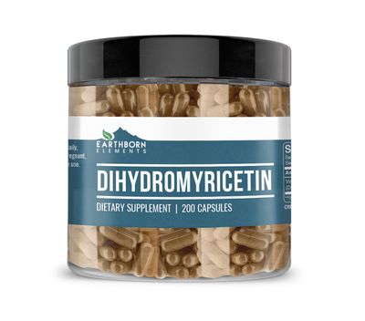 Earthborn Elements DHM Dihydromyricetin 200 Capsules, Pure &amp; Undiluted, No Additives