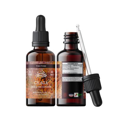 Chaga Tincture, Wild Harvested Chaga Extract (Inonotus obliquus) Dried Mushroom